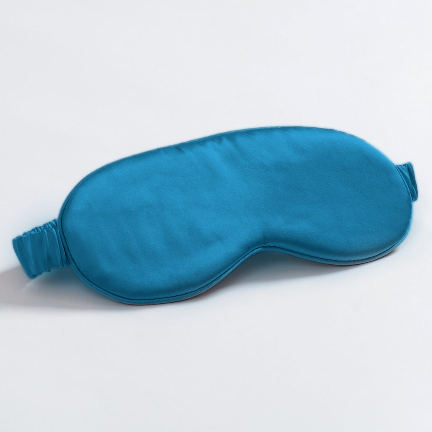 Mulberry Silk Sleep Mask | Peacock Blue