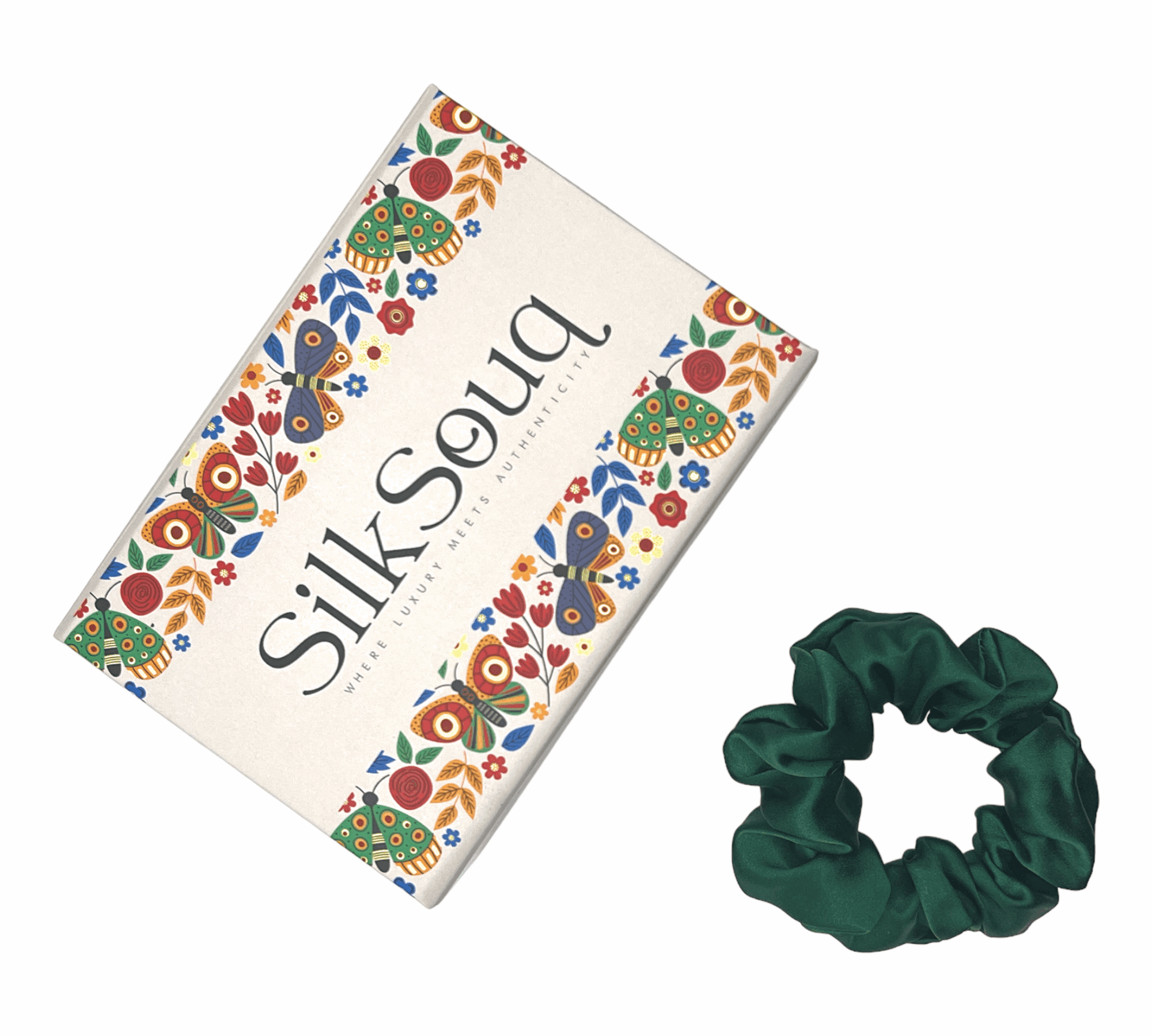 Pure Mulberry Silk Scrunchies From Silksouq & Silksouk, Also Known As Silk Souq In Uae